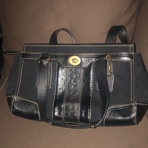 Black coach purse